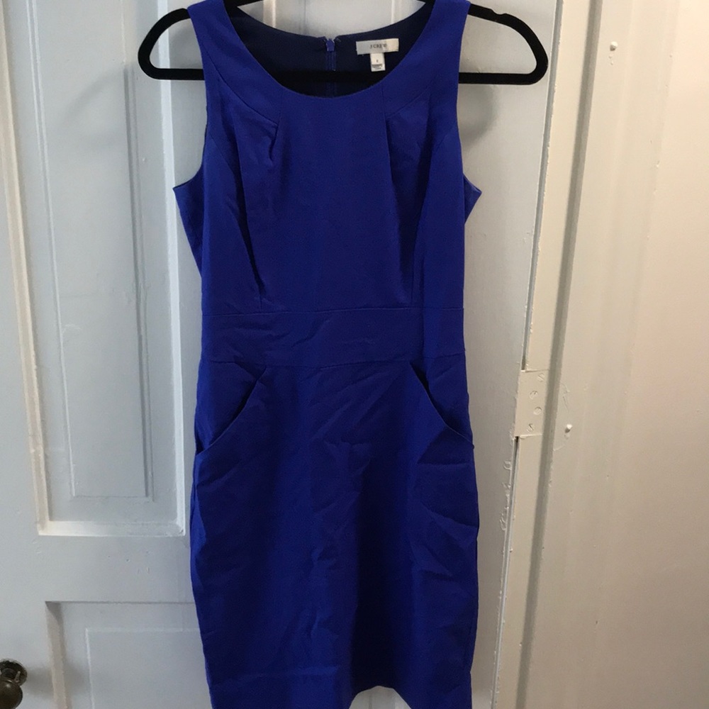 Blue j crew dress. Size 2